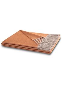 Biederlack, Plaid &raquo;Plaid Giletti&laquo; im klassischem Plaidma&szlig;, rust, Baumwolle, Polyacryl, B/L: 130 cm x 170 cm, rust