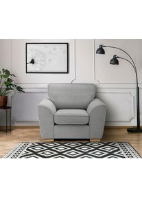 Home Affaire, Sessel &raquo;Savoy Cocktailsessel&laquo; gem&uuml;tlicher Sessel, in 2 Bezugsqualit&auml;ten, hellgrau, Struktur weich (100% Polyester);Struktur fein (100% 