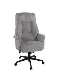 Duo Collection , Chefsessel »Chefsessel Otto XXL«, 1 St., Webstoff, 16 cm Federkern, belastbar bis 150 kg, Wippmechanik, Höhenverstellung , Grau +...