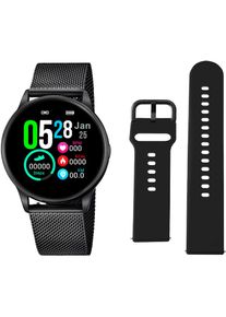 Lotus , Smartwatch »Smartime, 50002/1«, Armbanduhr, Damenuhr, Herrenuhr, Geschenkidee, Edelstahlarmband , Schwarz , Stilvolle Smartwatch für Damen