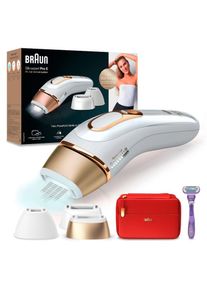 Braun , IPL-Haarentferner »Silk-Expert Pro 5 PL5267«, 400.000 Lichtimpulse, Skin Pro 2.0 Sensor , weiß/gold , Mit 5 Jahren Herstellergarantie (Nach...