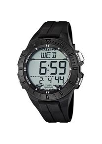 Calypso Watches, Damen, Chronograph &raquo;Color Splash&laquo; Armbanduhr, Quarzuhr, Herrenuhr, digital, Datum, Stoppfunktion, schwarz, schwarz, Stylischer 