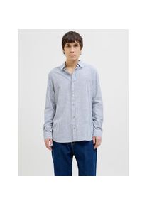 Jack & Jones Jack & Jones , Langarmhemd »JJESUMMER SHIRT LS SN«, mit Hemdkragen , Infinity Detail:STRIPE , N-Gr , XS -N-Gr , XS , Cooles Hemd von Jack & Jones