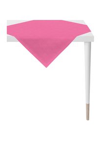 Apelt , Mitteldecke »Arizona, Uni-Basic«, (1 St.), Leinenoptik , pink , B/L: 95 cm x 95 cm