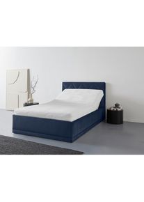 Westfalia Schlafkomfort , Polsterbett »Adamas« auch mit Bettkasten, Knopfheftung mit Strasssteinen , königsblau