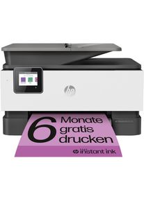 HP , Multifunktionsdrucker »OfficeJet Pro 9010e«, 6 Monate gratis Drucken mit Instant Ink inklusive , schwarz/weiß , Mit HP+ 6 Probemonate Instant...