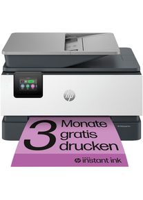HP , Multifunktionsdrucker »OfficeJet Pro 9120e«, 3 Monate gratis Drucken mit Instant Ink inklusive , weiß/grau , Mit HP+ 3 Probemonate HP Instant...