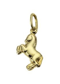 Firetti , Jungen,Kinder,Mädchen , Kettenanhänger »Schmuck Geschenk Gold 333 Halsschmuck Anhänger für Halskette Pferd« () , gelbgoldfarben , Süßer...