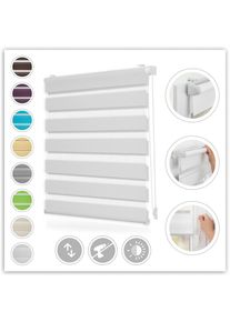 LICHTBLICK ORIGINAL , Doppelrollo »Duo Rollo Klemmfix« Lichtschutz ohne Bohren freihängend Seitenzugrollo, Montage mit beiliegendem, verstellbarem...