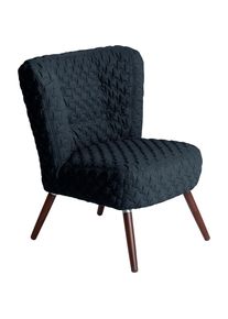 Max Winzer , Sessel »Nikki, Loungesessel, geschwungene Rückenlehne, Knopfheftung im Rücken«, im Retrolook, mit gestepptem Bezug, Solitärmöbel ,...