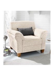 Home Affaire, Sessel &raquo;Borkum&laquo; mit Federkern, natur, Struktur (100% Polyester);Luxus-Microfaser ALTARA NUBUCK (100% Polyester);MELROSE (100% Polyester)