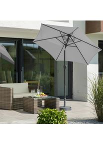 Schneider Schirme, Sonnenschirm &raquo;Bilbao&laquo; abknickbar, ohne Schirmst&auml;nder, grau, Obermaterial: 100% Polyester, grau
