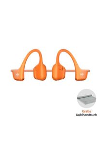 Aftershokz Shokz , Open-Ear-Kopfhörer »OpenRun Pro 2 + Cooling Towel« , Orange , Inklusive praktischem Kühlhandtuch