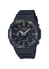 Casio G-SHOCK, Damen, Chronograph Quarzuhr, Armbanduhr, Herrenuhr, digital, bis 20bar wasserd.Resinarmband, schwarz-dunkelgr&uuml;n, schwarz-dunkelgr&uuml;n, 