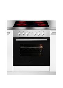 Hanseatic, Elektro-Herd-Set &raquo;65C40C1-E11B04A&laquo; Set, edelstahlfarben, Vier Kochzonen mit unterschiedlichen Durchmessern bieten dir vielseitige 