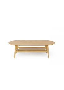 WOODMAN , Couchtisch »Curved«, Scandi Design, Breite 130 cm , natur + natur + natur