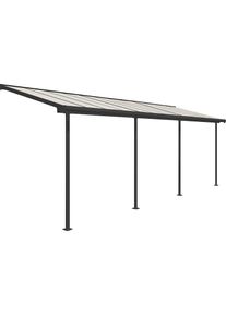 Palram - Canopia, Terrassendach &raquo;Sierra&laquo; grau, UV-best&auml;ndig, Anthrazit, Aluminium, B/H/T: 671 cm x 228 cm x 230 cm, Anthrazit