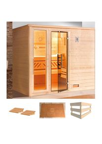 Weka, Sauna &raquo;Bergen 3&laquo; ohne Ofen, natur, ohne Ofen, natur