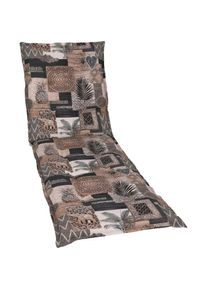 GO-DE, Liegenauflage in verschiedenen Ausf&uuml;hrungen, braun/natur, Baumwolle, Polyester, B/H/T: 60 cm x 7 cm x 190 cm, braun/natur