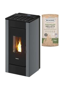 FreePoint, Pelletofen &raquo;Sharp&laquo;, schwarz,