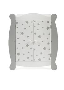 Bayer Chic 2000 CHIC2000 , Puppenkleiderschrank »Stars Grau« , Stars Grau