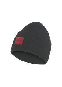 Hugo, Herren, Beanie &raquo;Xaff 6&laquo; mit Logobadge, Black, Black, Beanie von Hugo Menswear