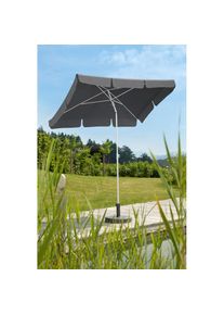 Schneider Schirme, Sonnenschirm &raquo;Ibiza, TOPSELLER!&laquo; Stahl/Polyester, Lichtschutzfaktor 50+, anthrazit, Obermaterial: 100% Polyester, anthrazit