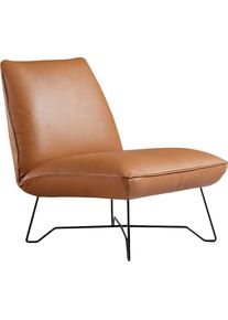 Egoitaliano, Sessel &raquo;Lia Loungesessel, elegant und stylisch, toller Sitzkomfort&laquo; extravaganter Designsessel, Solit&auml;rsessel, akazie, Leder NUVOLE (