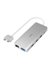 Hama , Laptop-Dockingstation »USB-C Multiport Apple MacBook Air und Apple MacBook Air Pro, 12 Ports« , silber , Exzellente Übertragungsqualität und...