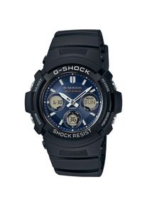 Casio G-SHOCK, Herren, Funkchronograph Solaruhr, Armbanduhr, Herrenuhr, digital bis 20 bar wasserd.Resinarmband, dunkelblau-schwarz, dunkelblau-