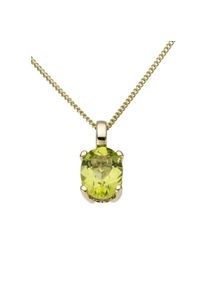 Firetti , Kettenanhänger »Schmuck Geschenk Gold 333 Halsschmuck Anhänger für Halskette«, mit Peridot , gelbgoldfarben-hellgrün + hellgrün ,...