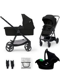 Kinderkraft, Kombi-Kinderwagen &raquo;NEWLY 3IN1 MINK PRO&laquo; 22 kg, classic black, Kombi-Kinderwagen
