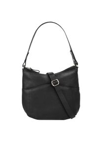 Betty Barclay, Damen, Umh&auml;ngetasche echt Leder, schwarz, schwarz, H&ouml;he 26 cm x Breite 29 cm x Tiefe 6 cm