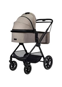 MOON , Kombi-Kinderwagen »Clicc«, inkl. Fußsack und Wickeltasche , mud