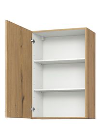 KOCHSTATION, H&auml;ngeschrank &raquo;KS-Trea O60-90&laquo; inklusive zwei Einlegeb&ouml;den, Breite 60 cm, H&ouml;he 90 cm, eiche astig, eiche astig -B/H/T: 60 cm x 90 cm x 35 