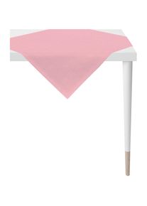 Apelt , Mitteldecke »Arizona, Uni-Basic«, (1 St.), Leinenoptik , rosa , B/L: 95 cm x 95 cm