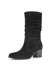 Gabor , Stiefel »Ancona«, Blockabsatz, Kurzstiefel, Businessstiefel im slouchy-Look , schwarz , 36 , 36 , Modischer Stiefel mit Raffungen am...