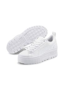 Puma , Sneaker »MAYZE WEDGE WNS«, mit trendiger Plateausohle , Puma White , 42 , 42 , Obermaterial aus Leder