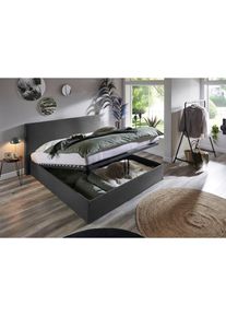ATLANTIC HOME COLLECTION, Bettgestell &raquo;Melody&laquo; mit Bettkasten und Lattenrost, anthrazit, Bettgestell und seitliche Einfassung der Matratzen: 