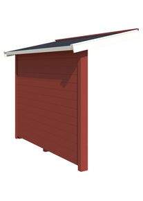 Lasita Maja, Gartenhaus-Anbaudach &raquo;Schleppdach&laquo; BxT: 90x240 cm, schwedenrot, Holzwerkstoff, schwedenrot