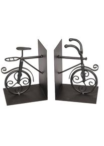 AMBIENTE HAUS , Buchstütze »Fahrrad Buchstützen aus Metall«, (1 St.) , schwarz
