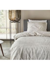 Damai, Bettw&auml;sche &raquo;Ebba mit Struktur-Effekt&laquo; in eleganten Farben, 100% Baumwolle, mit Rei&szlig;verschluss, beige, Renforc&eacute;, Obermaterial: 100% Baumwolle, B
