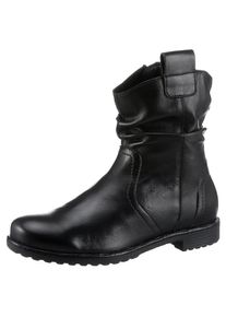 Ara , Stiefelette »LIVERPOOL«, Komfortschuh, Cowboyboots in Bequemweite G (= weit) , schwarz , 4 (37) , 4 (37) , Stiefelette mit gerafftem Schaft