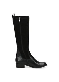 Caprice, Damen, Stiefel , Blockabsatz, Langschaftstiefel, Businessstiefel, bequeme Weite, schwarz, 37, schwarz, Stiefel mit langem Innen-