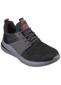 Skechers , Slip-On Sneaker »DELSON 3.0-CICADA«, Slipper, Freizeitschuh mit Gummizug zum Schlupfen , schwarz-grau , 44 , 44 , Modischer Halbschuh im...