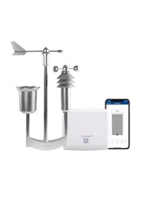homematic IP, Wetterstation &raquo;Access Point + Wettersensor &ndash; pro&laquo; (), wei&szlig;, Kann mit dem Access Point in Verbindung mit der homematic IP App (ohne 