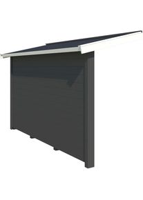 Lasita Maja, Gartenhaus-Anbaudach &raquo;Schleppdach&laquo; BxT: 90x300 cm, carbongrau, Holzwerkstoff, carbongrau