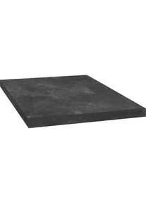 Optifit, Arbeitsplatte &raquo;Luzern&laquo; 38 mm stark, Tiefe 60 cm, gro&szlig;e Auswahl an Breiten, black stone, Spanplatte, B/T/H: 200 cm x 60 cm x 3,8 cm, black 