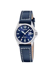 Calypso Watches, Damen, Quarzuhr &raquo;Basic&laquo; Armbanduhr, Damenuhr, Lederarmband, analog, Tag, dunkelblau, dunkelblau, Zeitgem&auml;&szlig;e Damenarmbanduhr