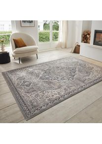 Hanse Home, Teppich &raquo;Orken&laquo; rechteckig 8 mm H&ouml;he Kurzflor, L&auml;ufer, Orient, Vintage, Wohnzimmer, Schlafzimmer, Esszimmer, grau,creme, Polypropylen (PP)